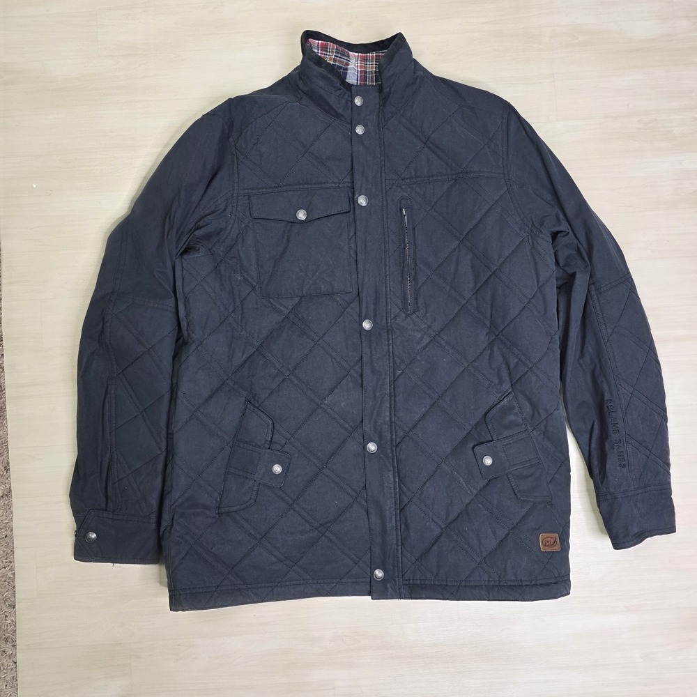 Roland Sands Design Seeker‎ Textile Quilted Jacket Motorcycle Black Size XL
